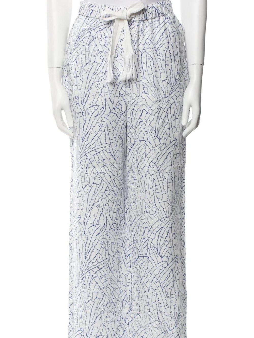 Staud Alize Pant in Blue Palm - Size Medium
